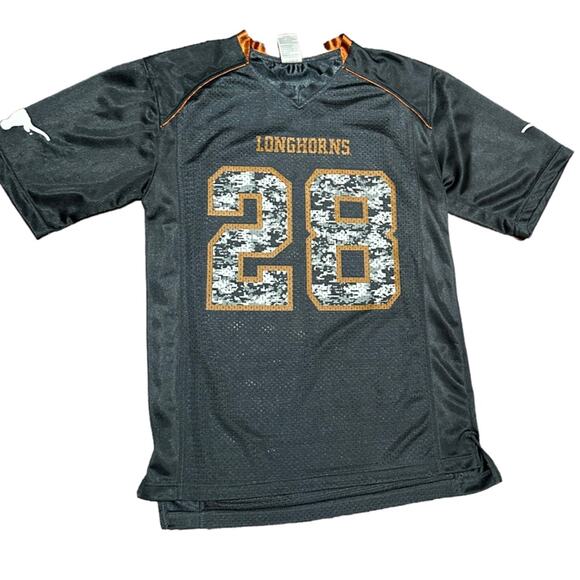 Russell Athletic Adult Small Charcoal Gray Texas Longhorns Jersey #28 - Picture 1 of 8